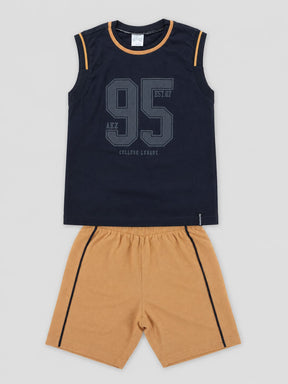 Conjunto Infantil Regata com Short Estampado 95