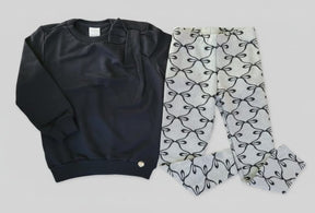 Conjunto Moletom Menina Infantil com Laço – Conforto e Estilo para o Dia a Dia