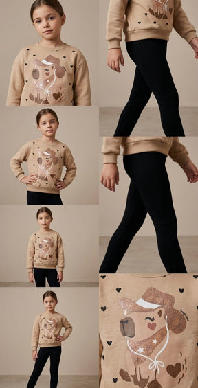 Conjunto Moletom e Leggin Capivara Infantil