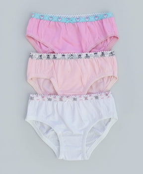 Calcinha Infantil 100% Algodão Lisa – Kit com 3- Conforto, Maciez e Cuidado para o Dia a Dia