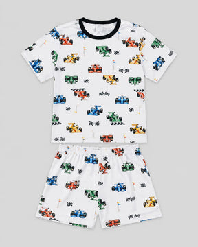 Pijama Infantil Masculino Estampado Fórmula Kids em Malha Modelli