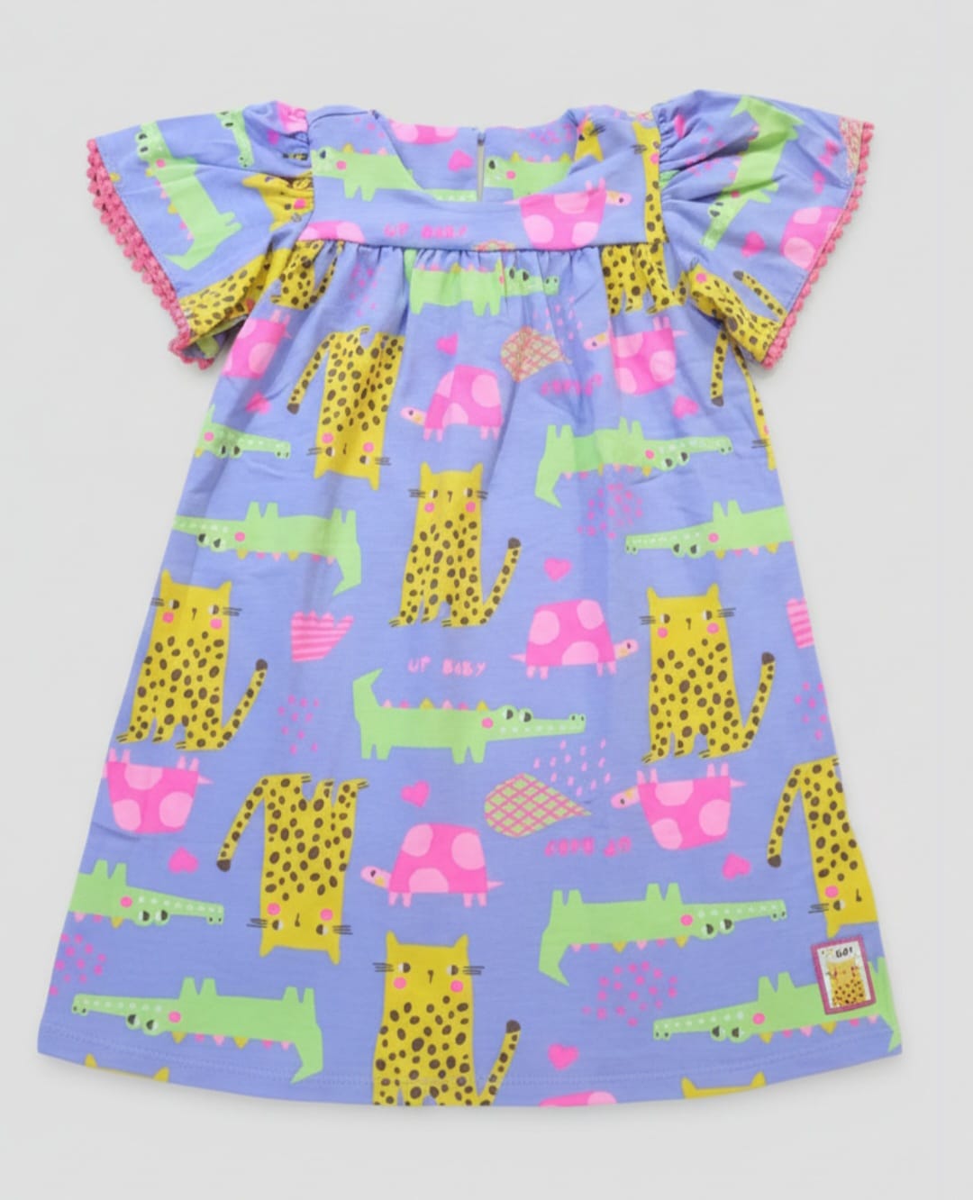 Vestido Up Baby Animais Infantil em Cotton – Conforto, Estilo e Delicadeza para o Dia a Dia