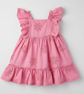 Vestido Infantil em Laise Flores 100% Algodão – Conforto, Delicadeza e Estilo para Momentos Especiais