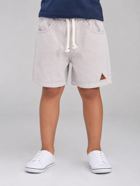 Bermuda Infantil Masculina em Sarja com Cadarço
