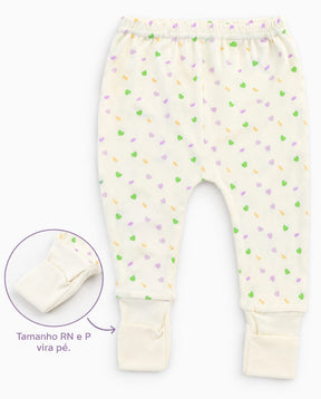 Conjunto Bebê Body Manga Longa + Calça Ursinho